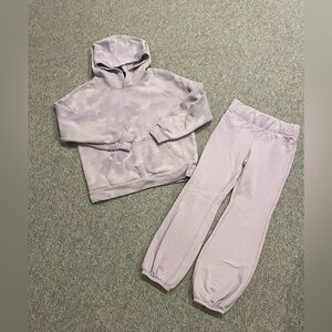 Kids Lavender Hoodie and Jogger Set